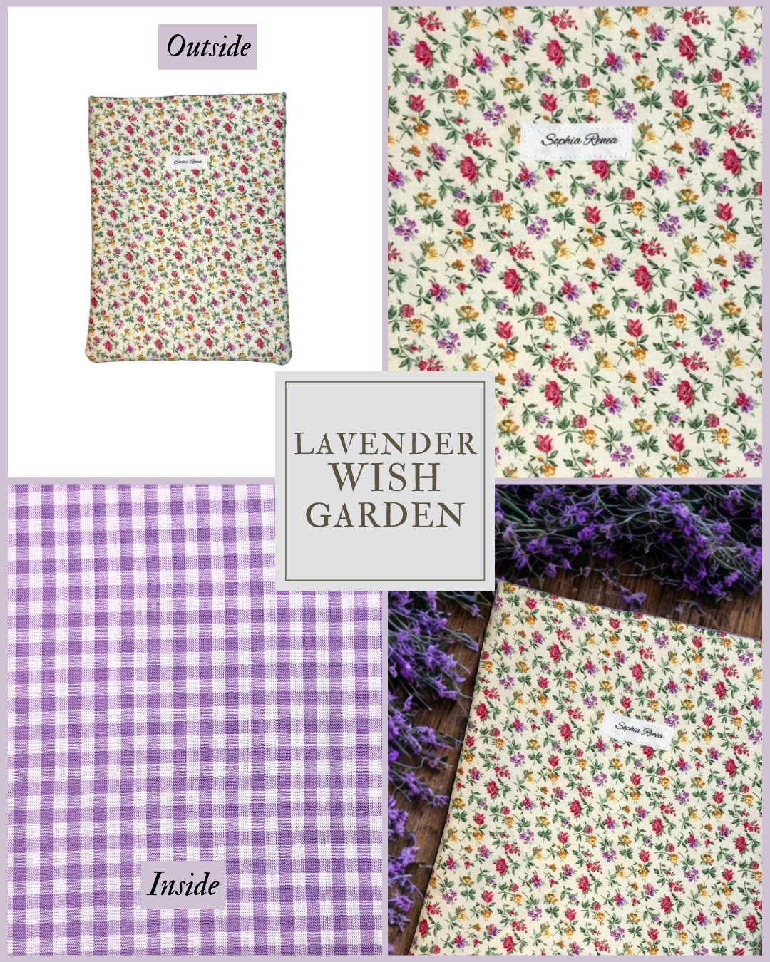 Lavender Wish Garden Book Sleeve