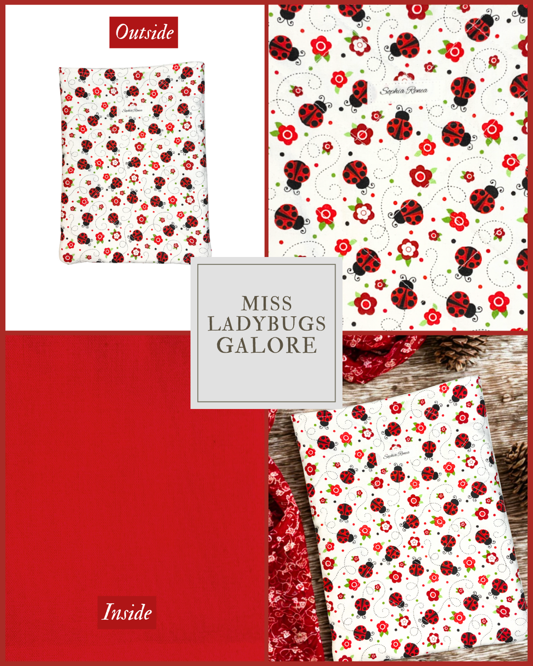 Miss LadyBugs Galore Book Sleeve