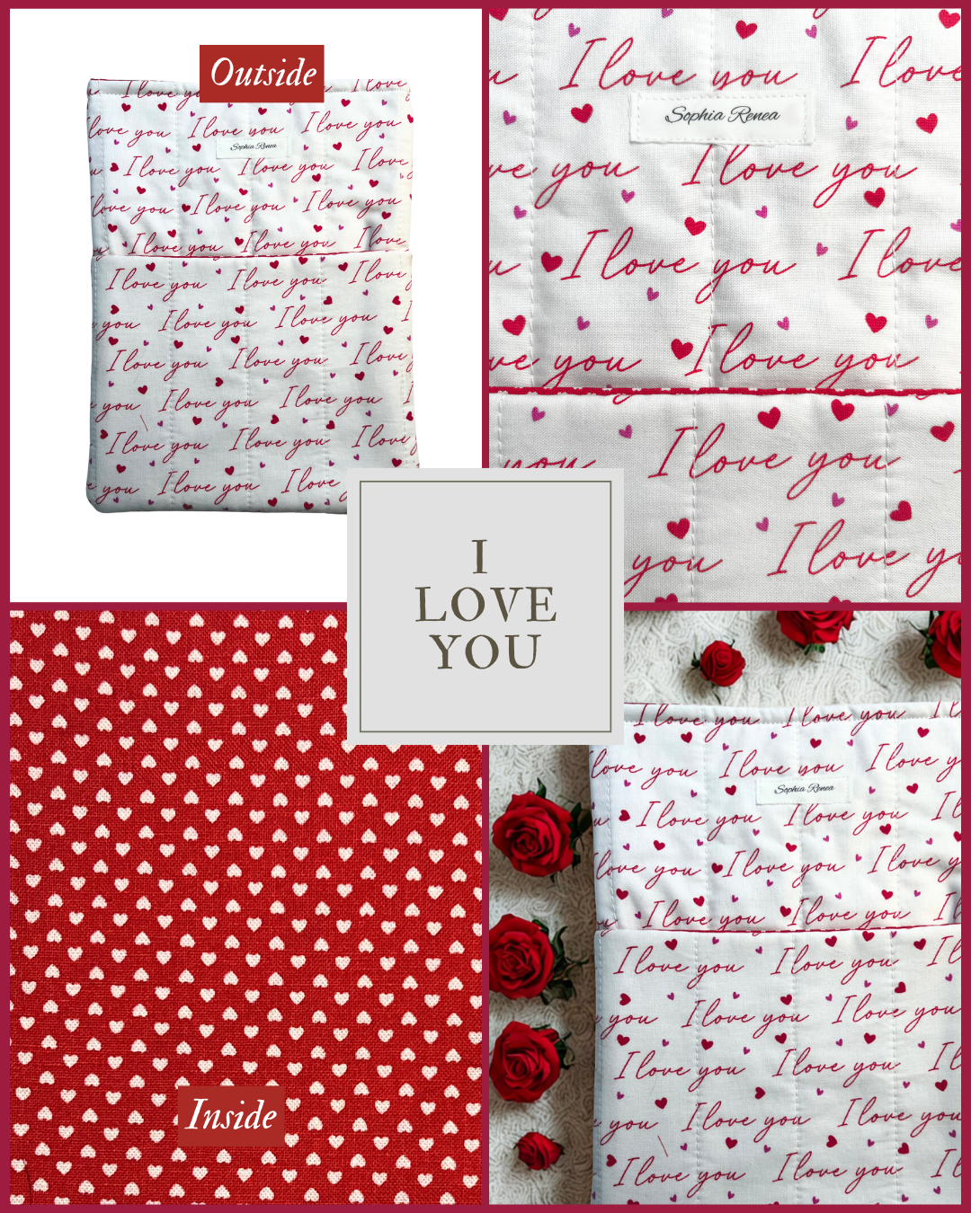 I Love You Book Sleeve