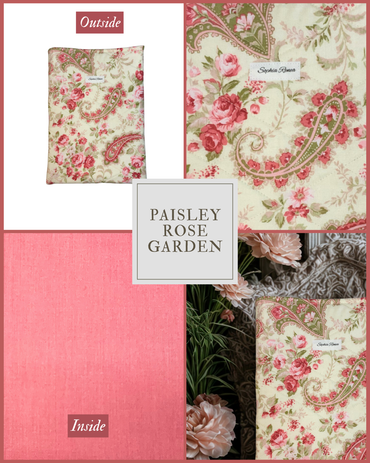 Paisley Rose Garden Book Sleeve