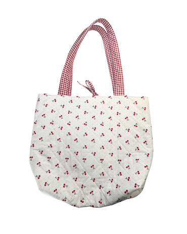 Large Sweet Cherry Kiss Tote Bag