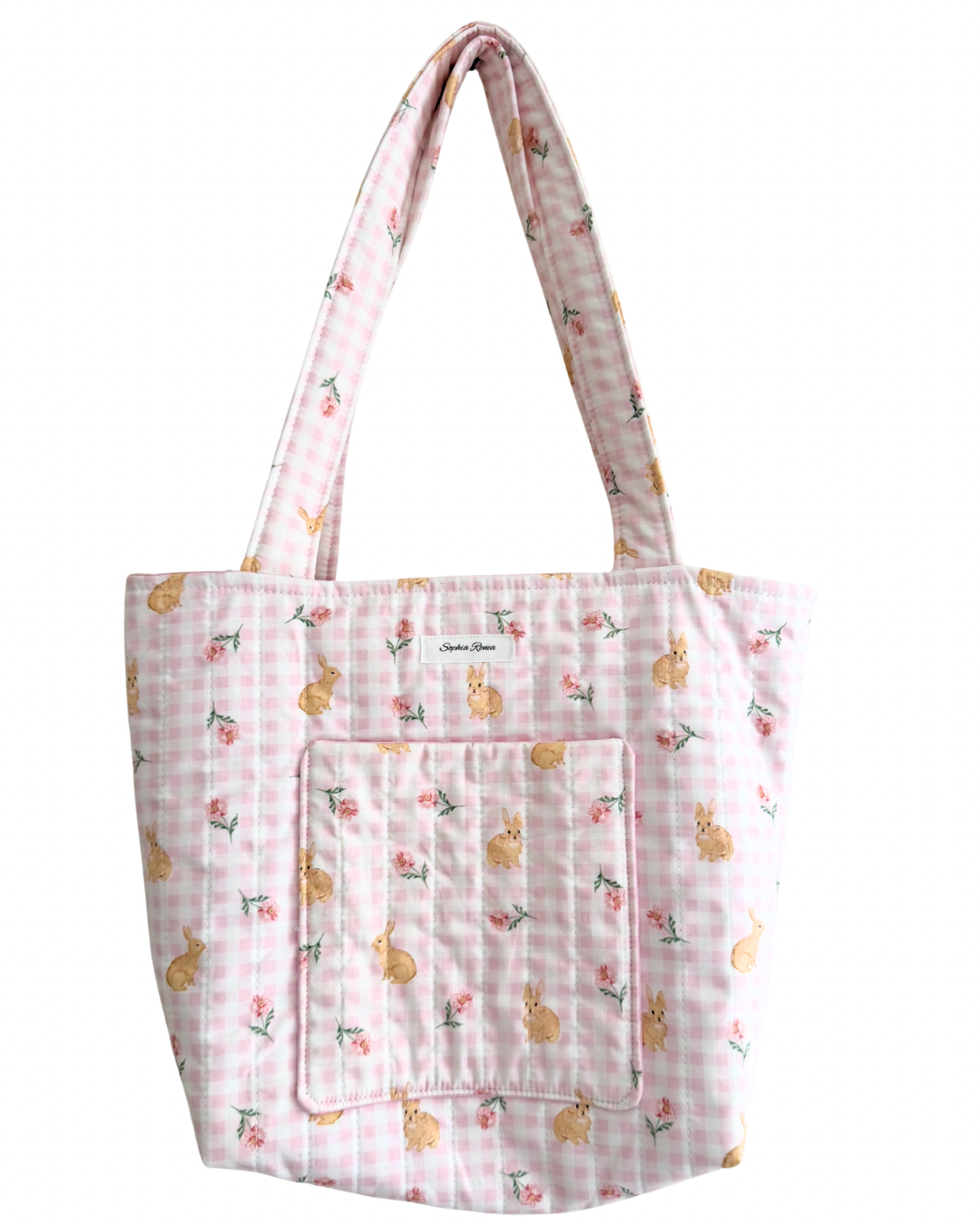 Large Bunny Blossom Tote Bag