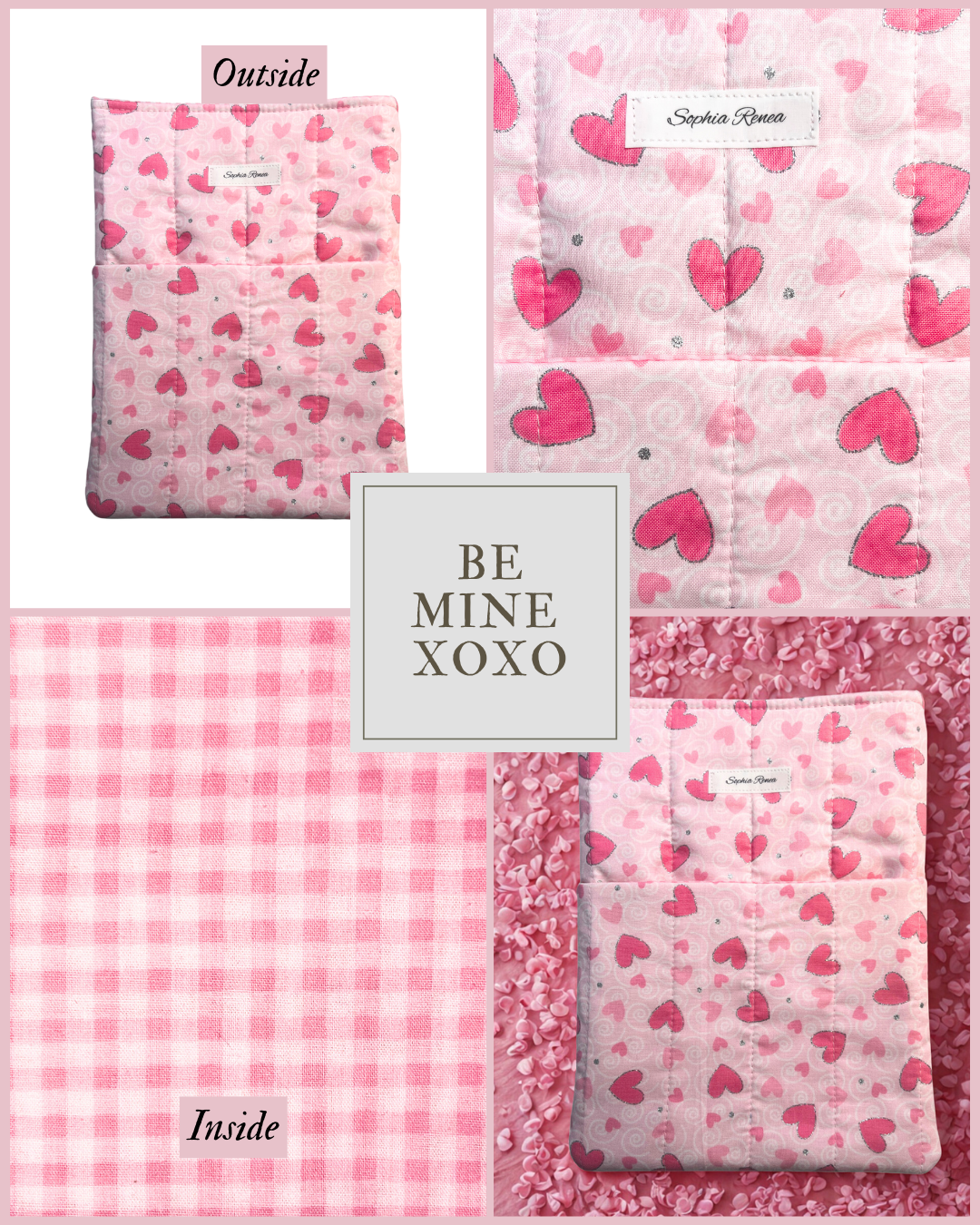 Be Mine XOXO Book Sleeve