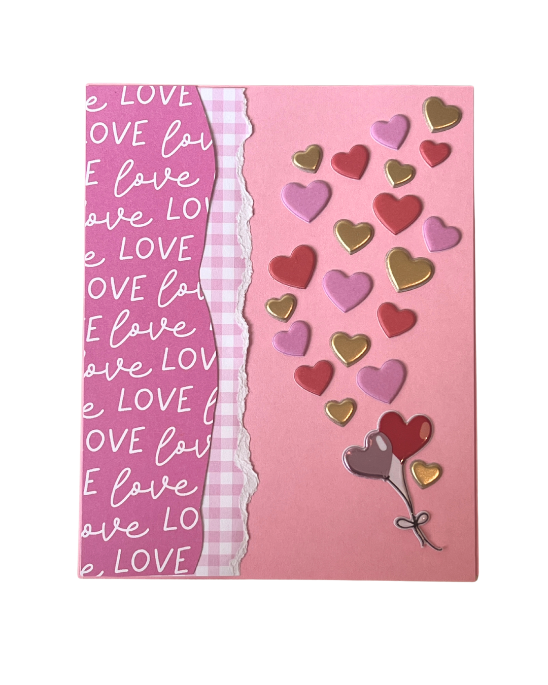 Love Hearts Handmade Card