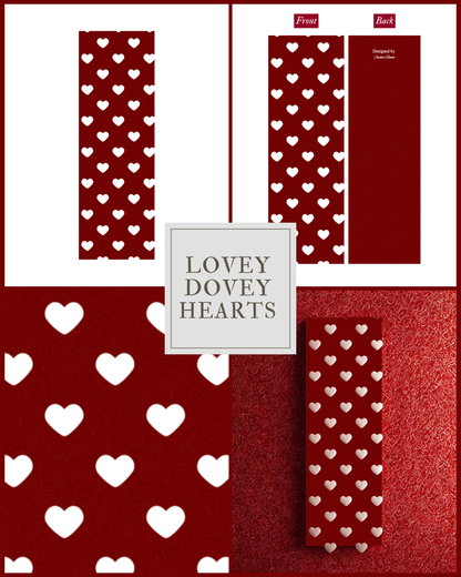 Lovey Dovey Hearts Bookmark