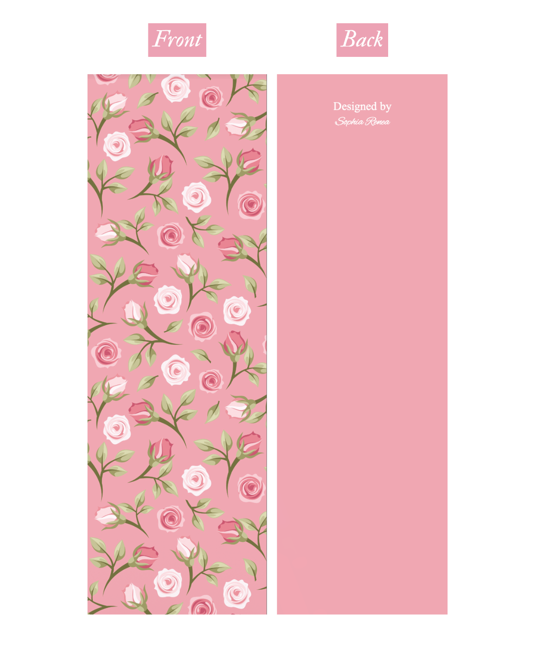 Pink Rose Fairytale Bookmark