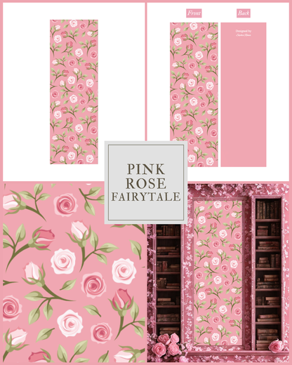 Pink Rose Fairytale Bookmark