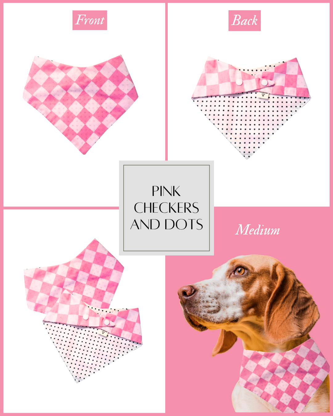 Pink Checkers & Dots | Medium