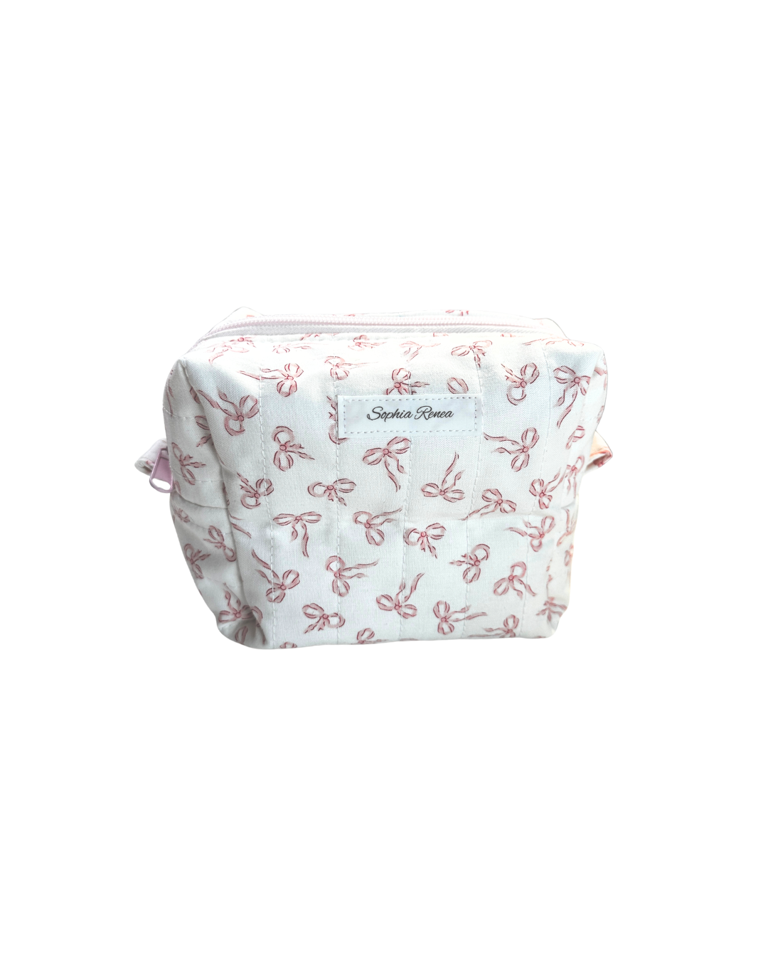 Medium Lovely Pink Bows Makeup Bag