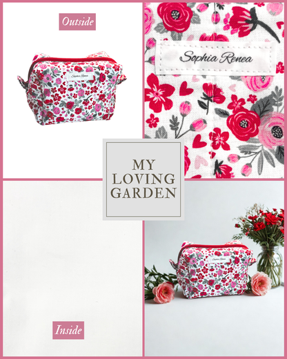 Medium My Loving Garden Makeup Bag