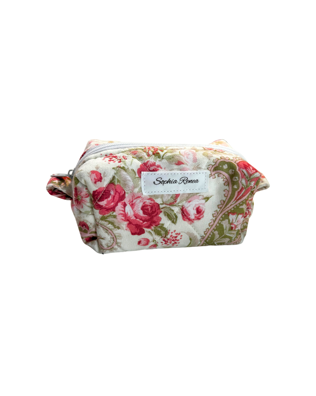 Mini Paisley Rose Garden Makeup Bag