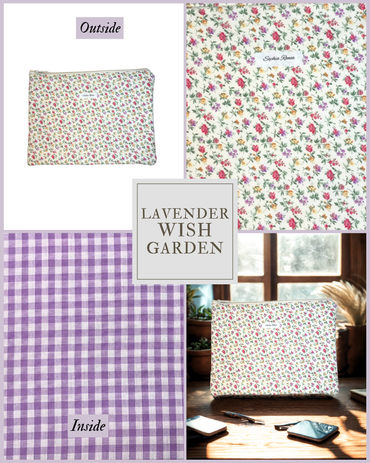 Lavender Wish Garden Laptop Sleeve