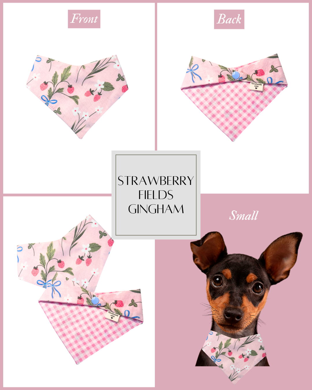 Strawberry Fields Gingham | Small