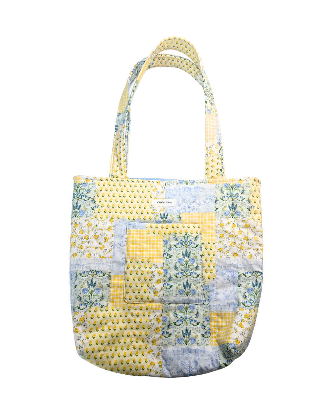 Large Lemon Meringue Fields Tote Bag