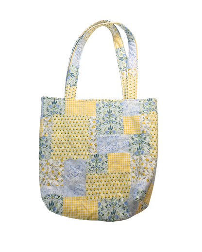 Large Lemon Meringue Fields Tote Bag