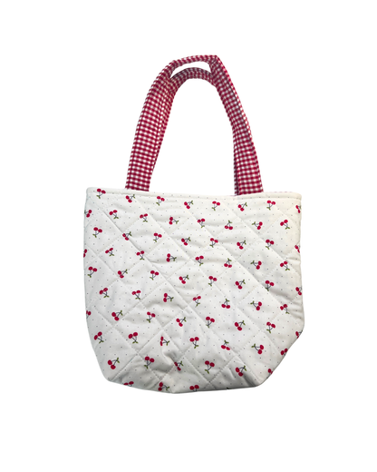 Mini Sweet Cherry Kiss Tote Bag
