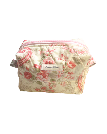 Medium Paisley Rose Garden Makeup Bag