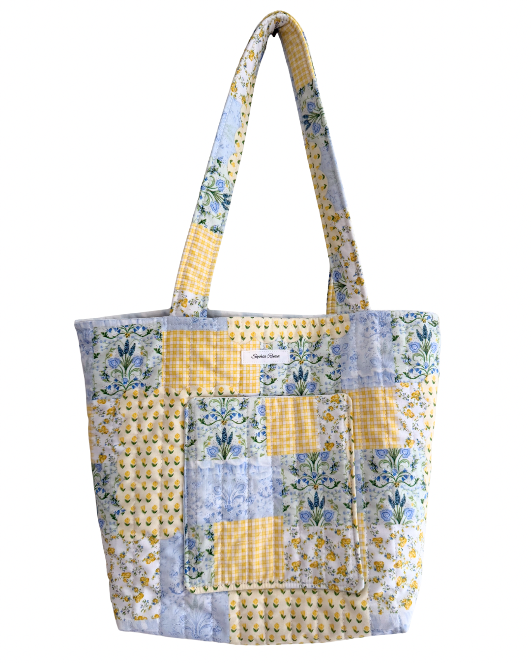 Large Lemon Meringue Fields Tote Bag