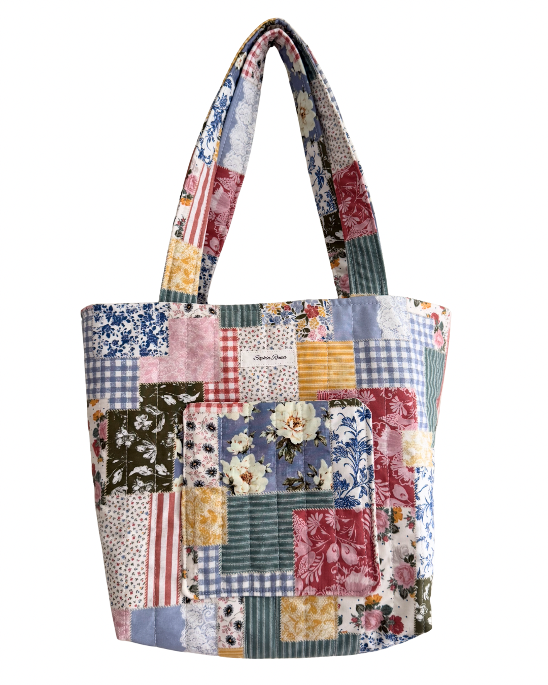 Large Patchwork Meadows Tote Bag
